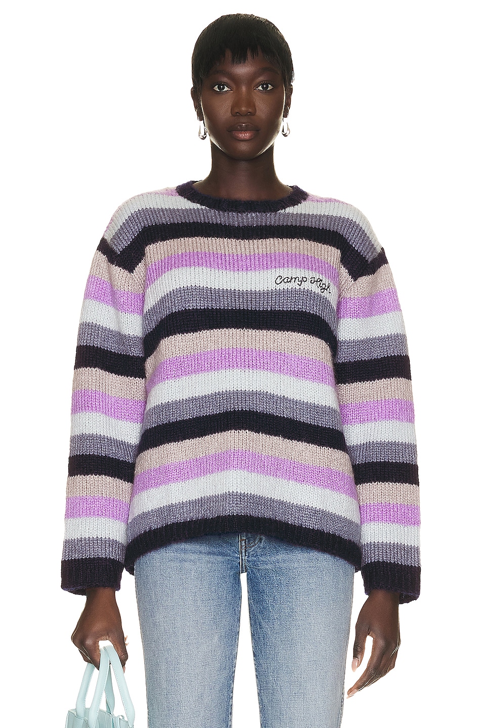 Image 1 of Camp High Mohair Sweater In Purple Reign in Purple Reign
