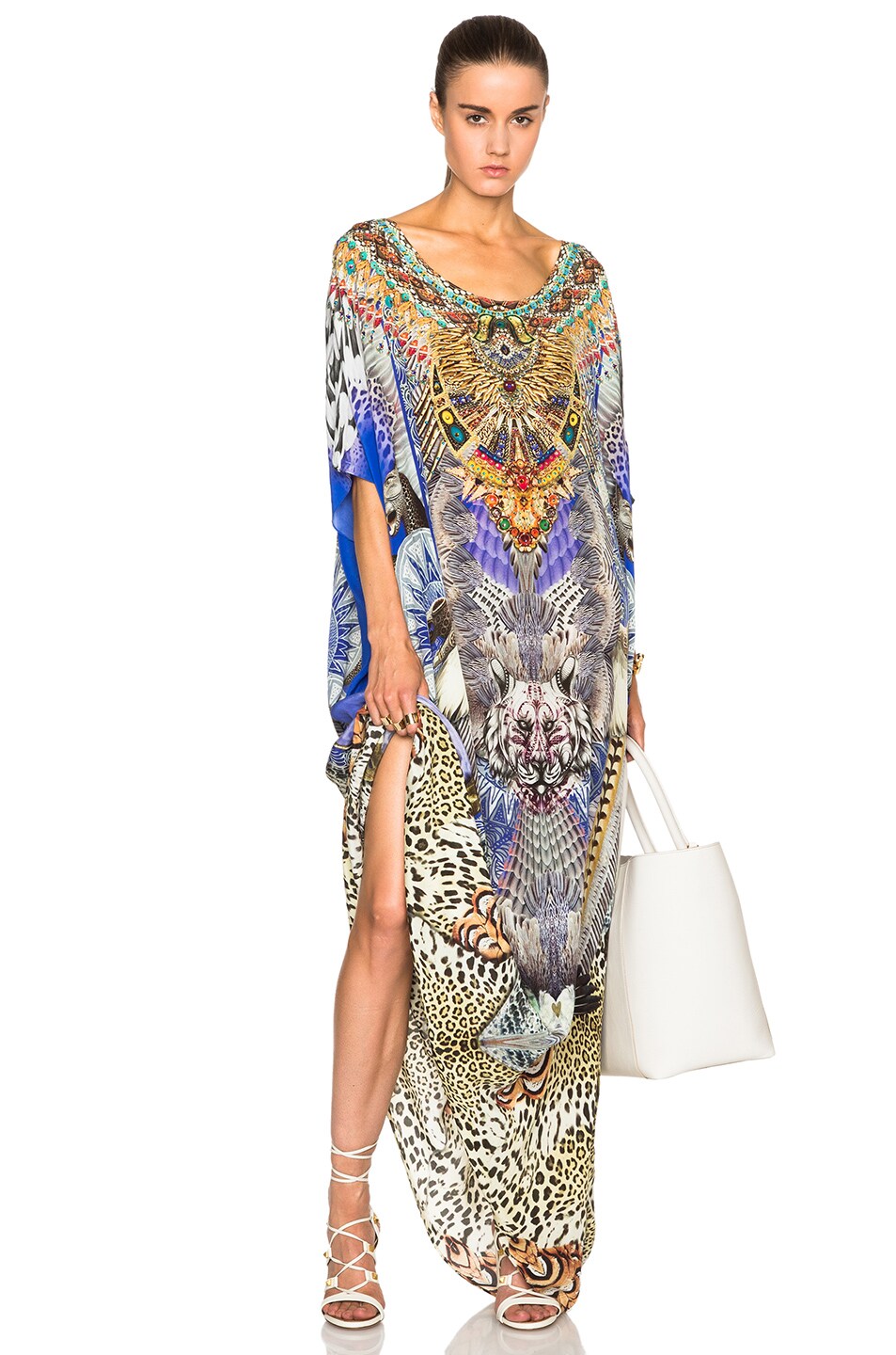 Image 1 of Camilla Round Neck Caftan in Shamanic By Nature