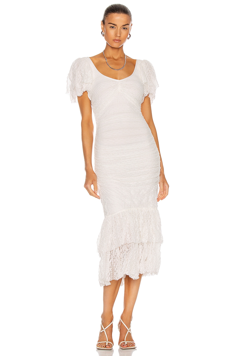 Image 1 of Cinq a Sept Nora Dress in Ivory