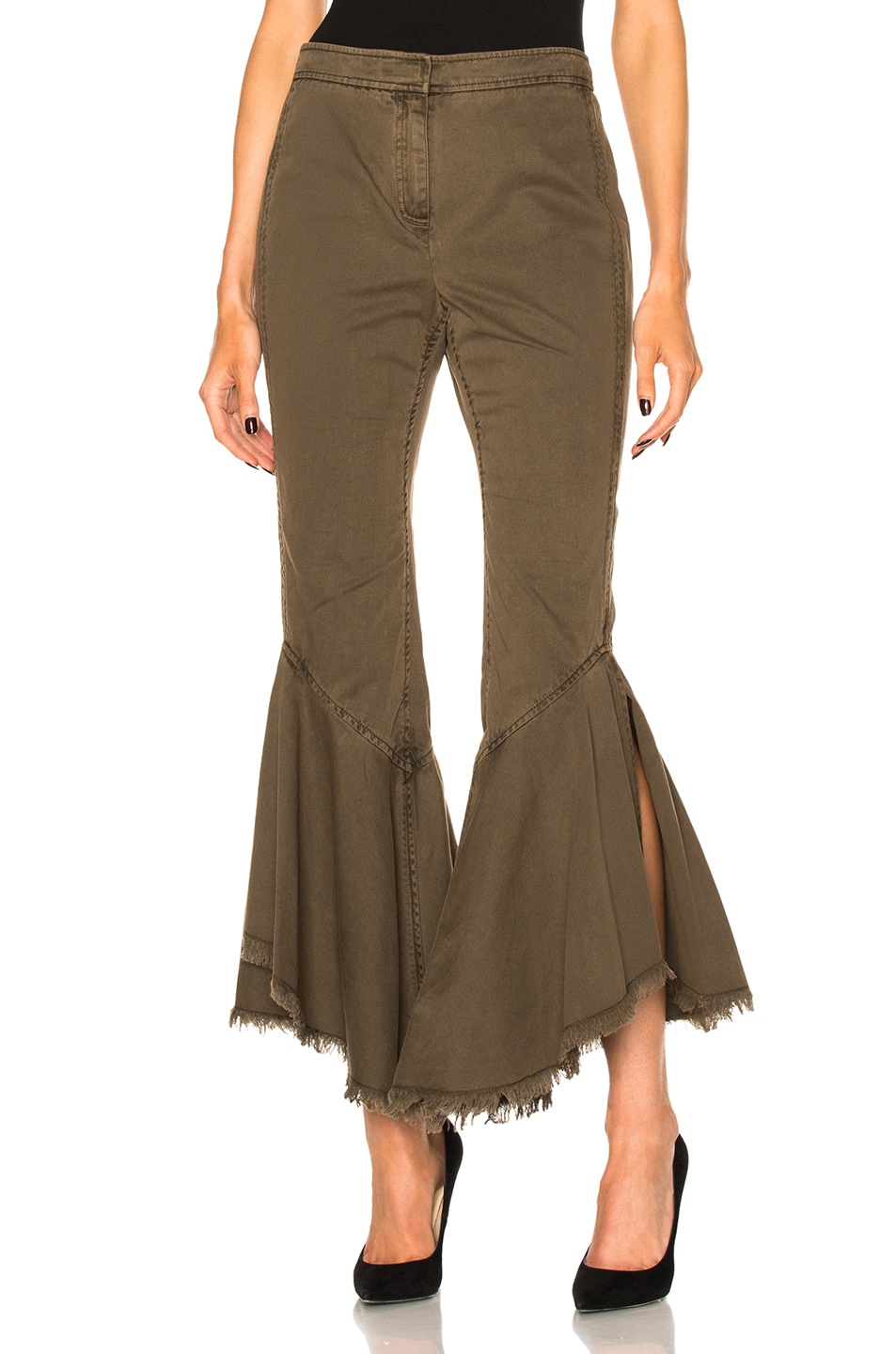 Image 1 of Cinq a Sept Wysteria Pant in Olive