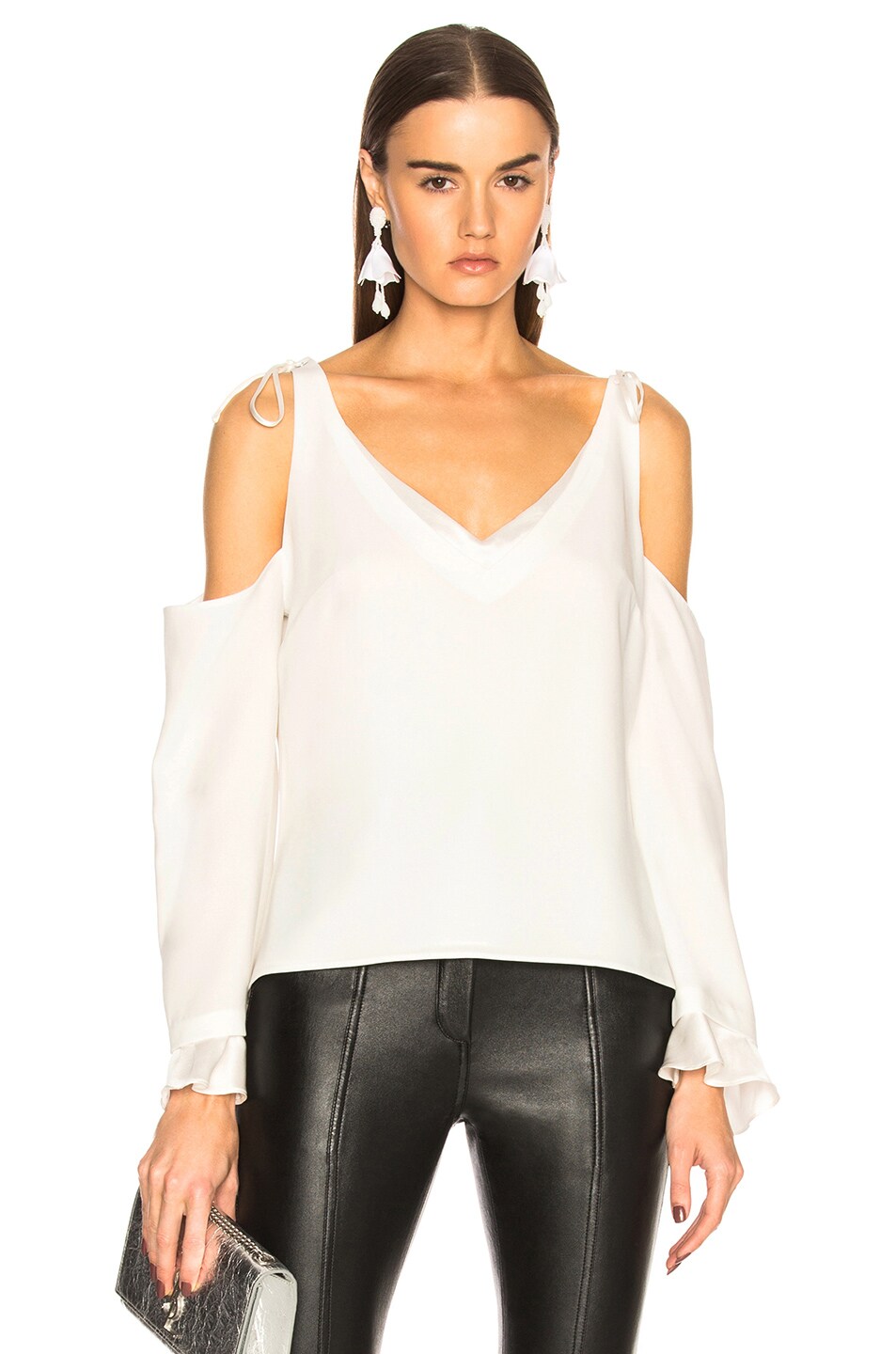 Image 1 of Cinq a Sept Sonia Top in Ivory