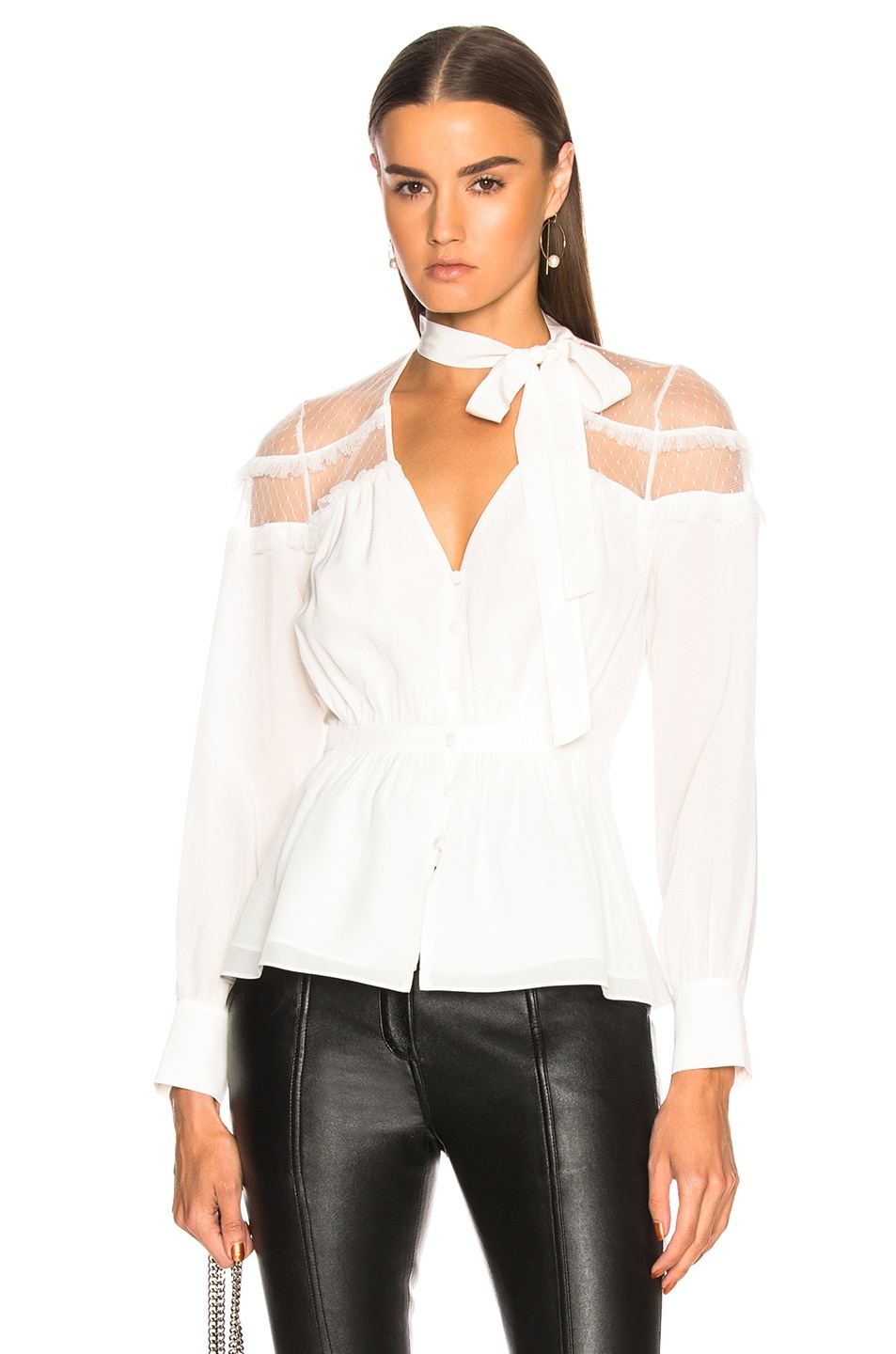 Image 1 of Cinq a Sept Peyton Top in Ivory