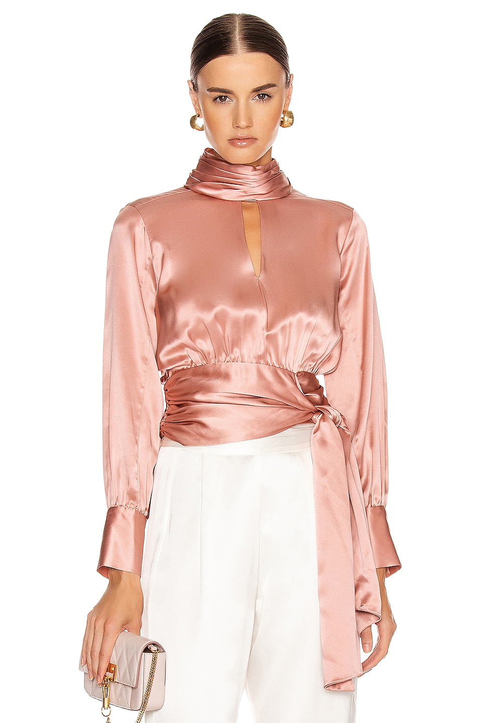 Image 1 of Cinq a Sept Jacqueline Top in Peony Pink