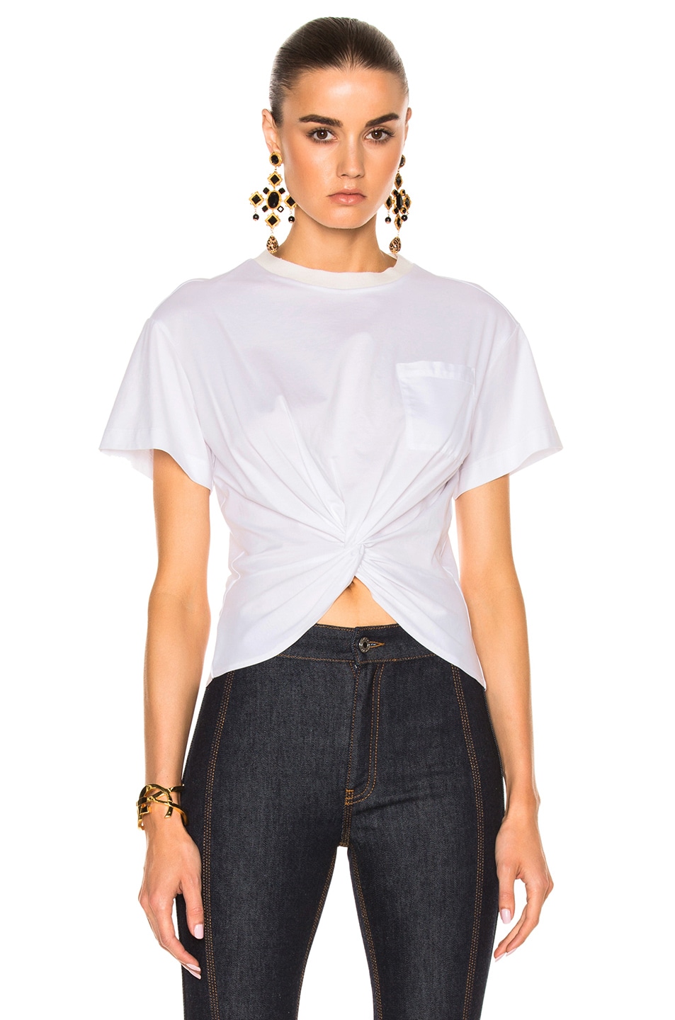Image 1 of Cinq a Sept Shiloh Tee in Ivory