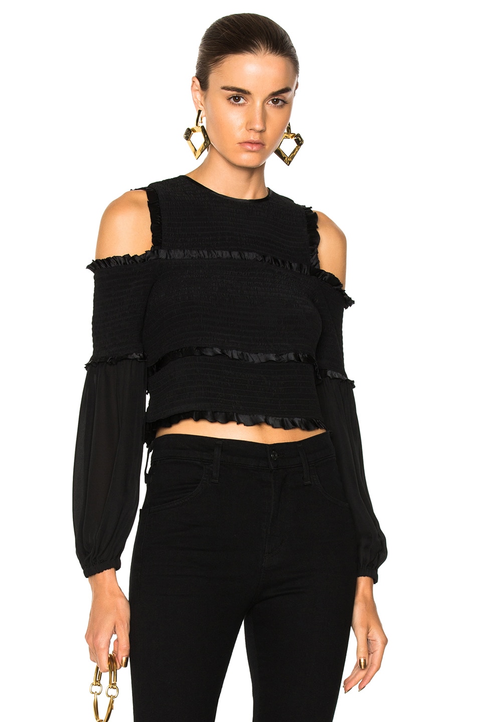 Image 1 of Cinq a Sept Pascal Top in Black