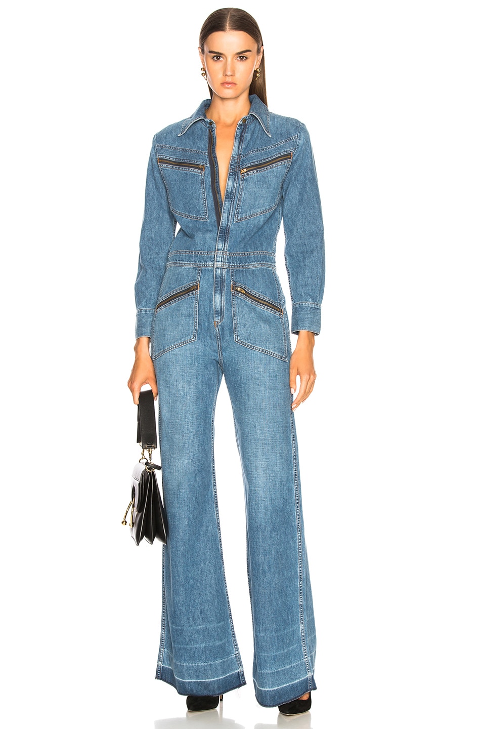 Image 1 of Citizens of Humanity Farrah Jumpsuit in Sailing