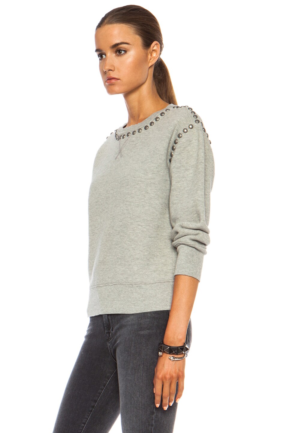 citizens of humanity rosalia polo collar sweatshirt