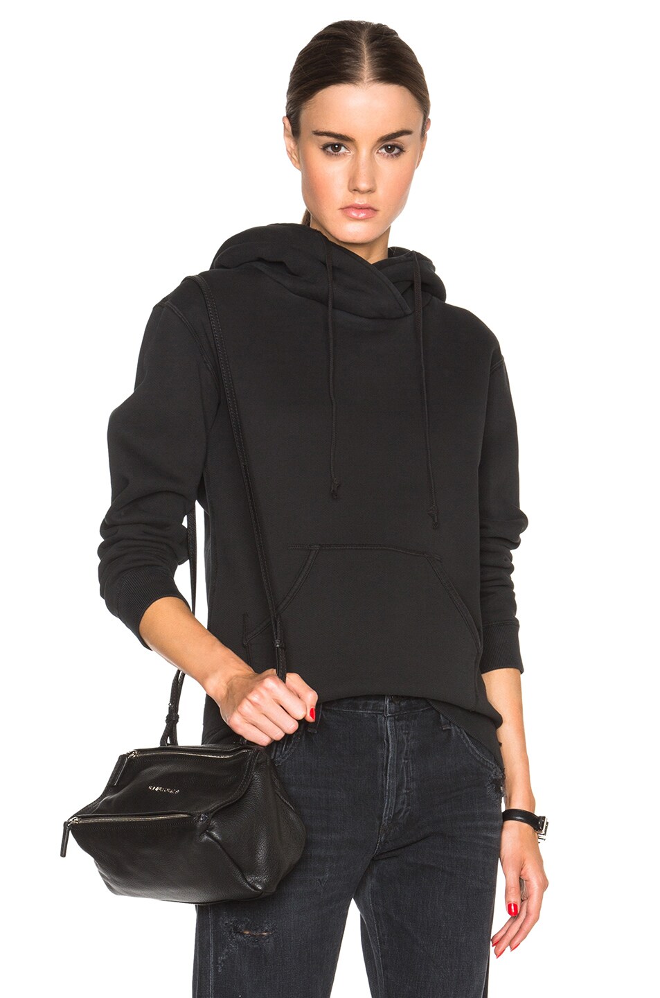 Image 1 of Citizens of Humanity Premium Vintage Lexi Fleece Sweatshirt in Fade Black