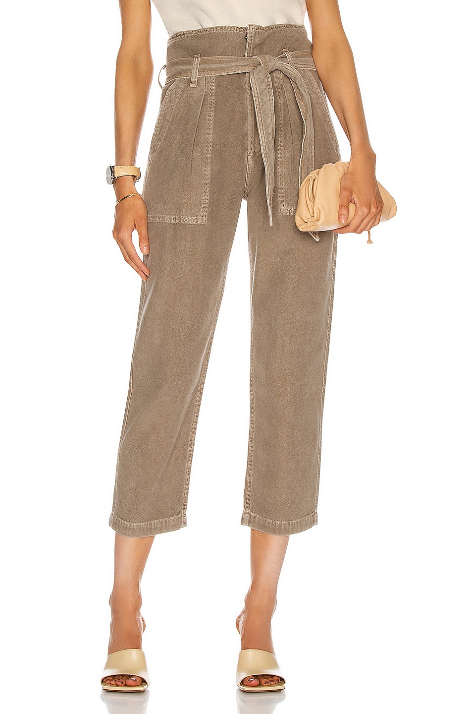 Image 1 of Citizens of Humanity Noelle Belted Cargo Pant in Desert Taupe