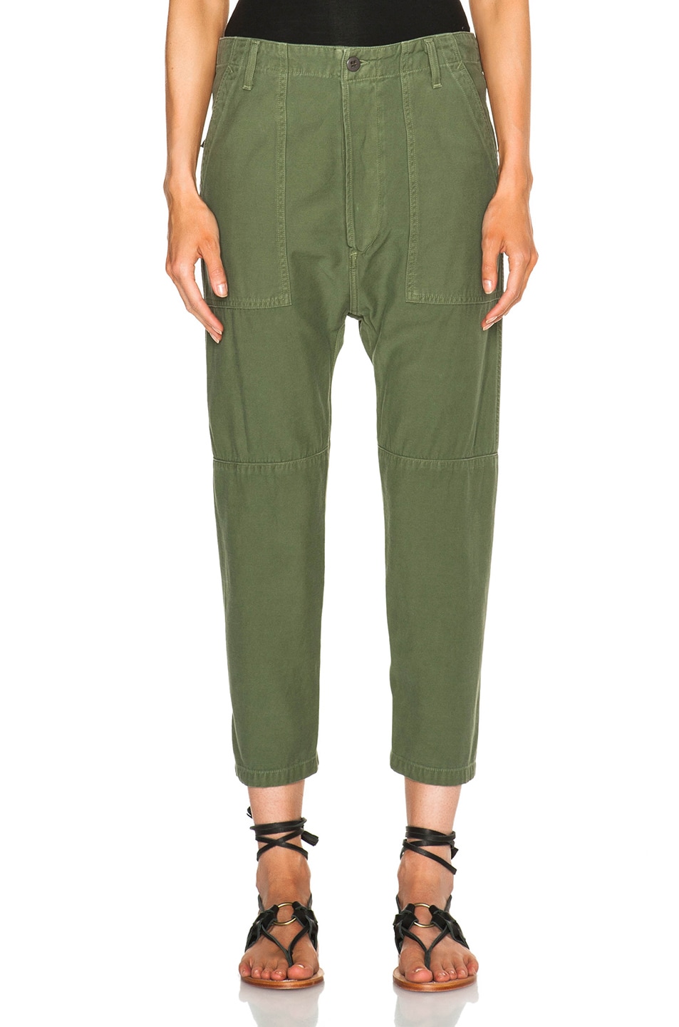Image 1 of Citizens of Humanity Premium Vintage Sadie Pants in Combat Green