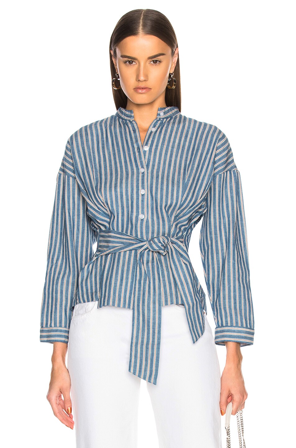 Image 1 of Citizens of Humanity Steffy Tie Top in Multi Stripe