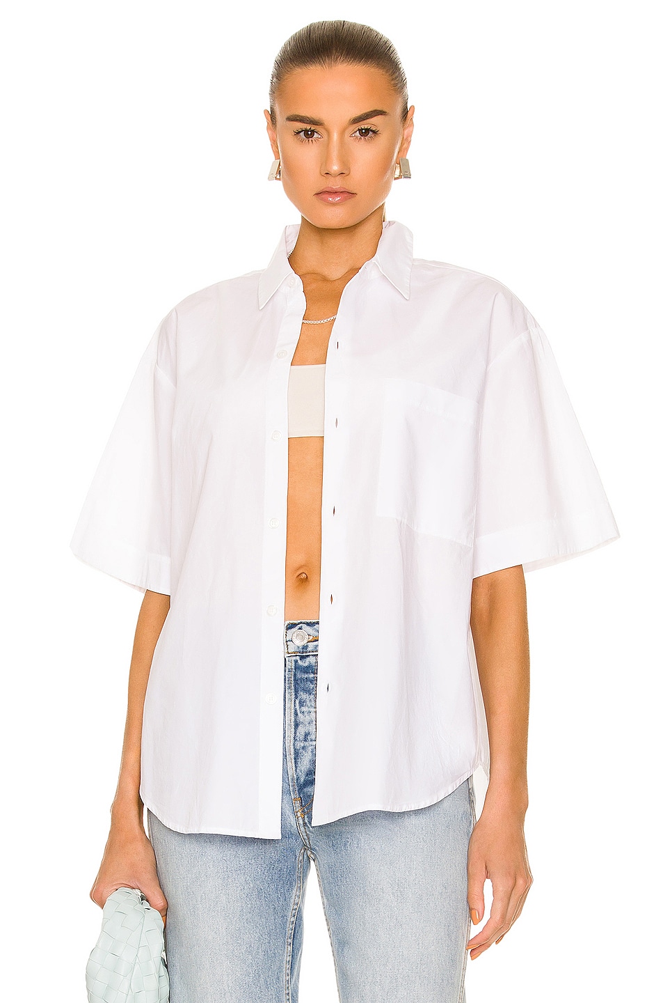 Image 1 of Citizens of Humanity Luisa Camp Shirt in White
