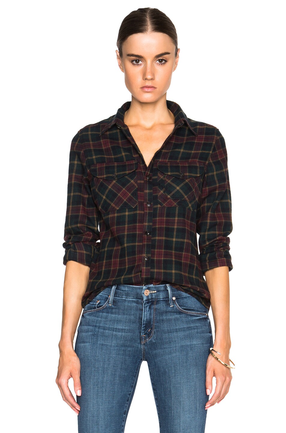 Image 1 of Citizens of Humanity Capucine Top in Winter Plaid
