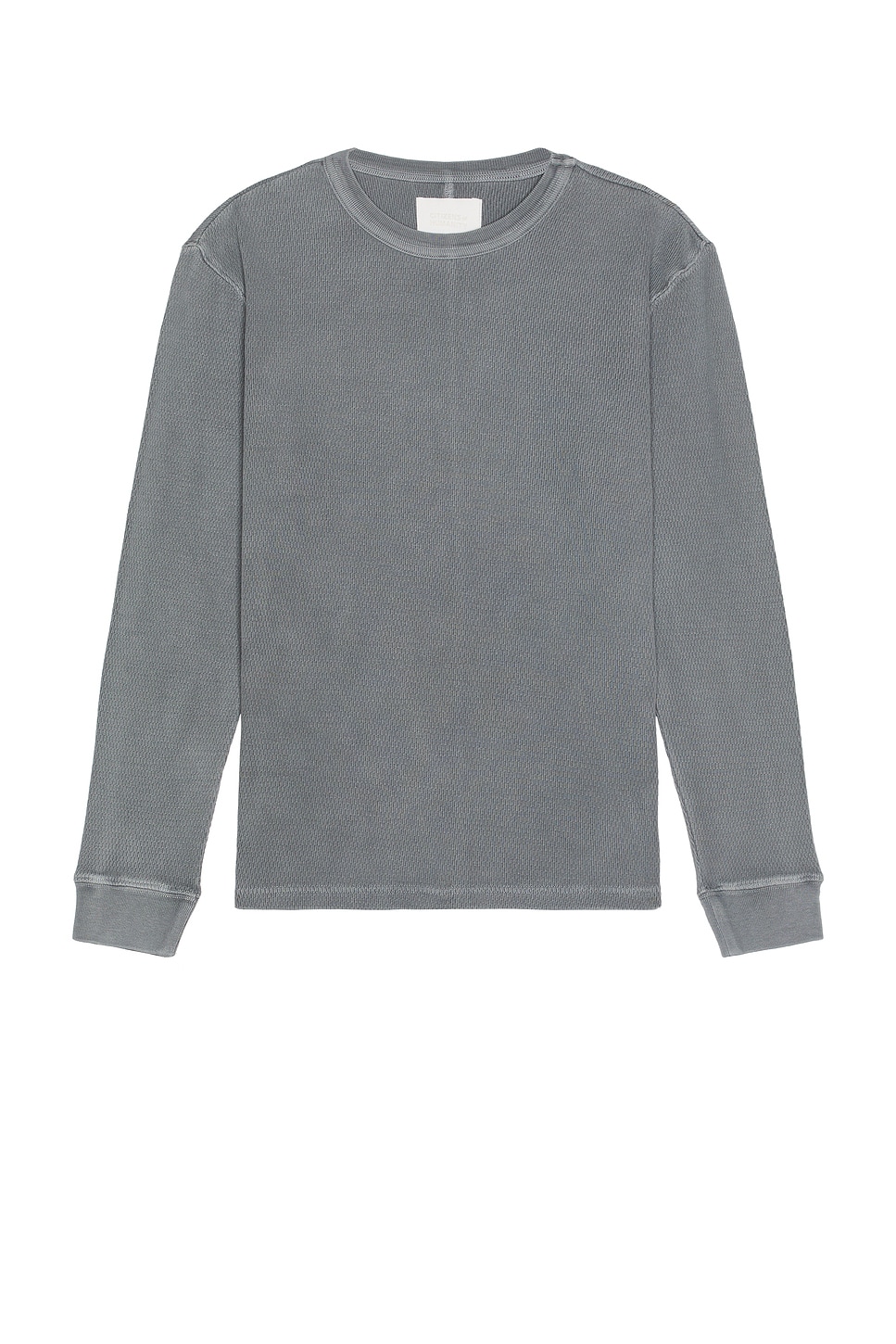 Image 1 of Citizens of Humanity Waffle Crewneck Sweater in Grey