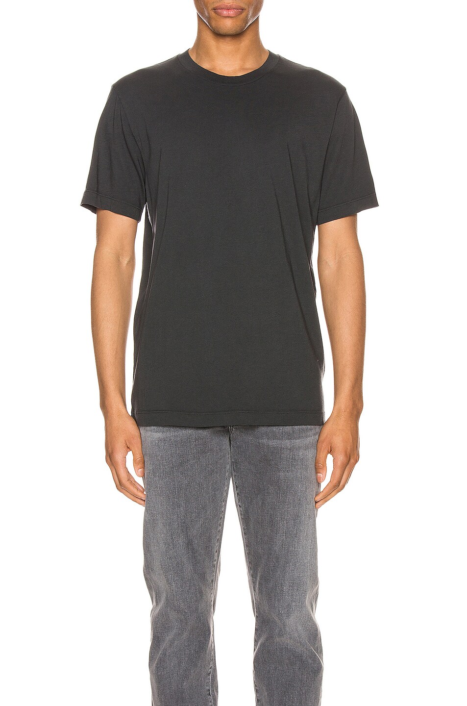 Image 1 of Citizens of Humanity Everyday Classic Short Sleeve Tee in Charcoal