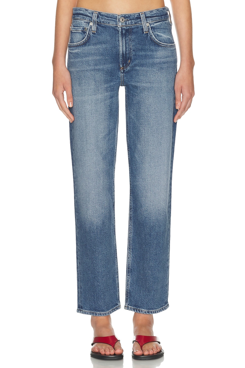Image 1 of Citizens of Humanity Anissa Low Rise Straight Jeans in Alma