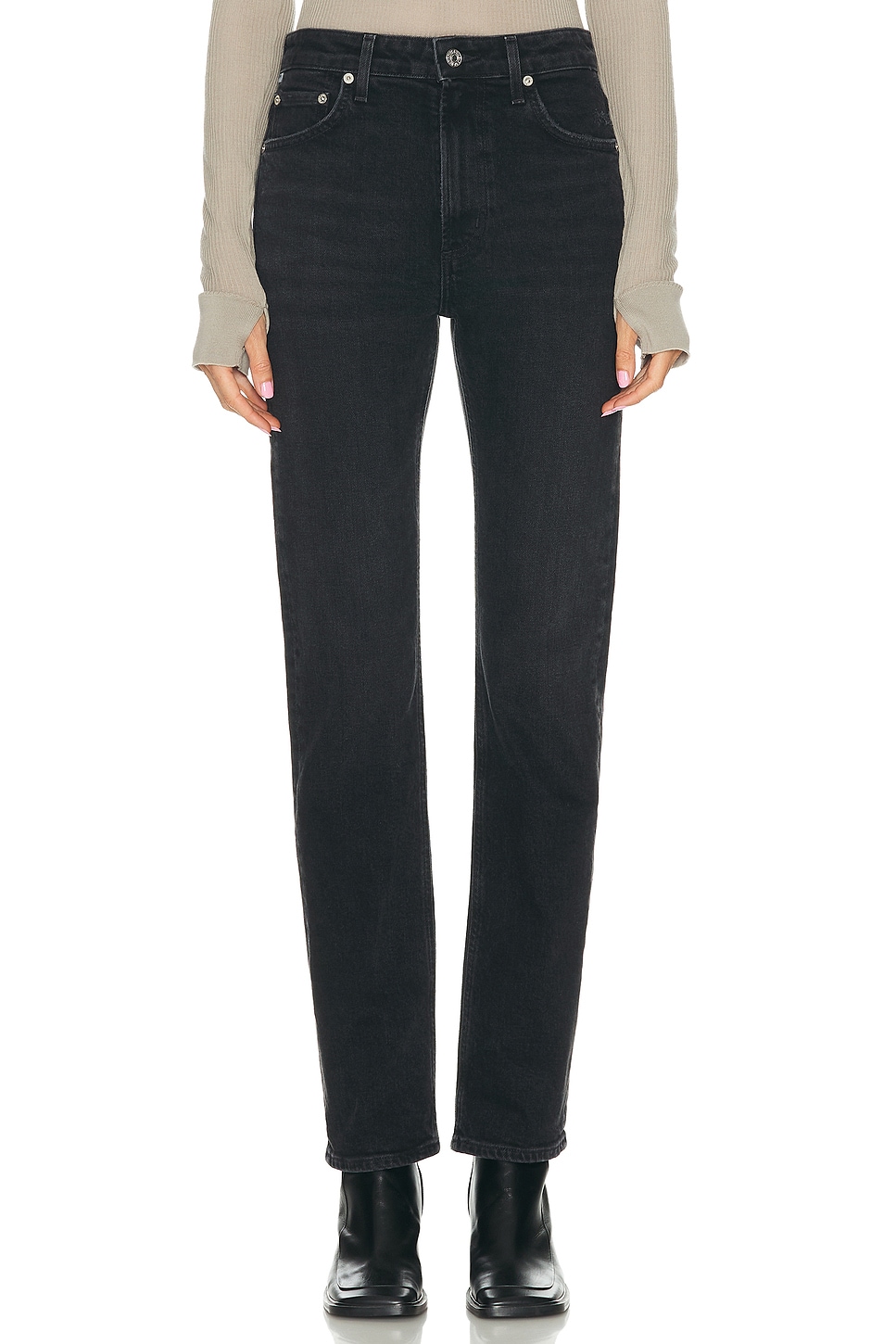 Image 1 of Citizens of Humanity Zurie Straight Leg Jeans in Willow