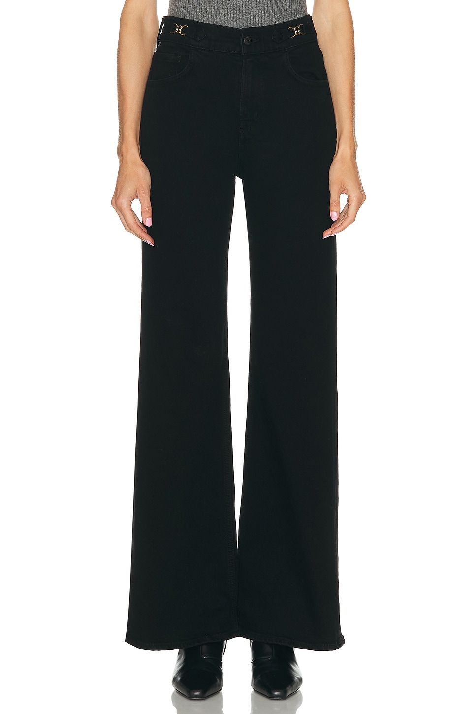 Image 1 of Citizens of Humanity Kimberly Flare With Horsebit Jeans in Rich Black
