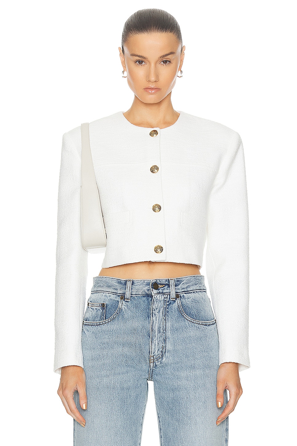 Image 1 of Citizens of Humanity Pia Cropped Jacket in Naturaline