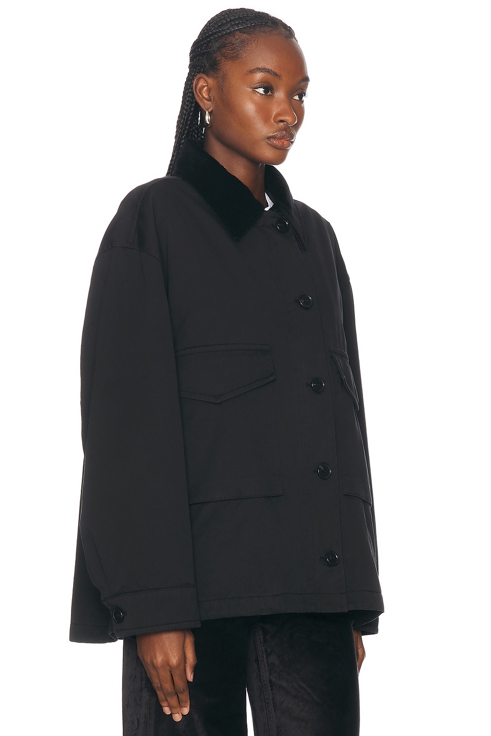 Shop Citizens Of Humanity Leida Barn Coat In Black