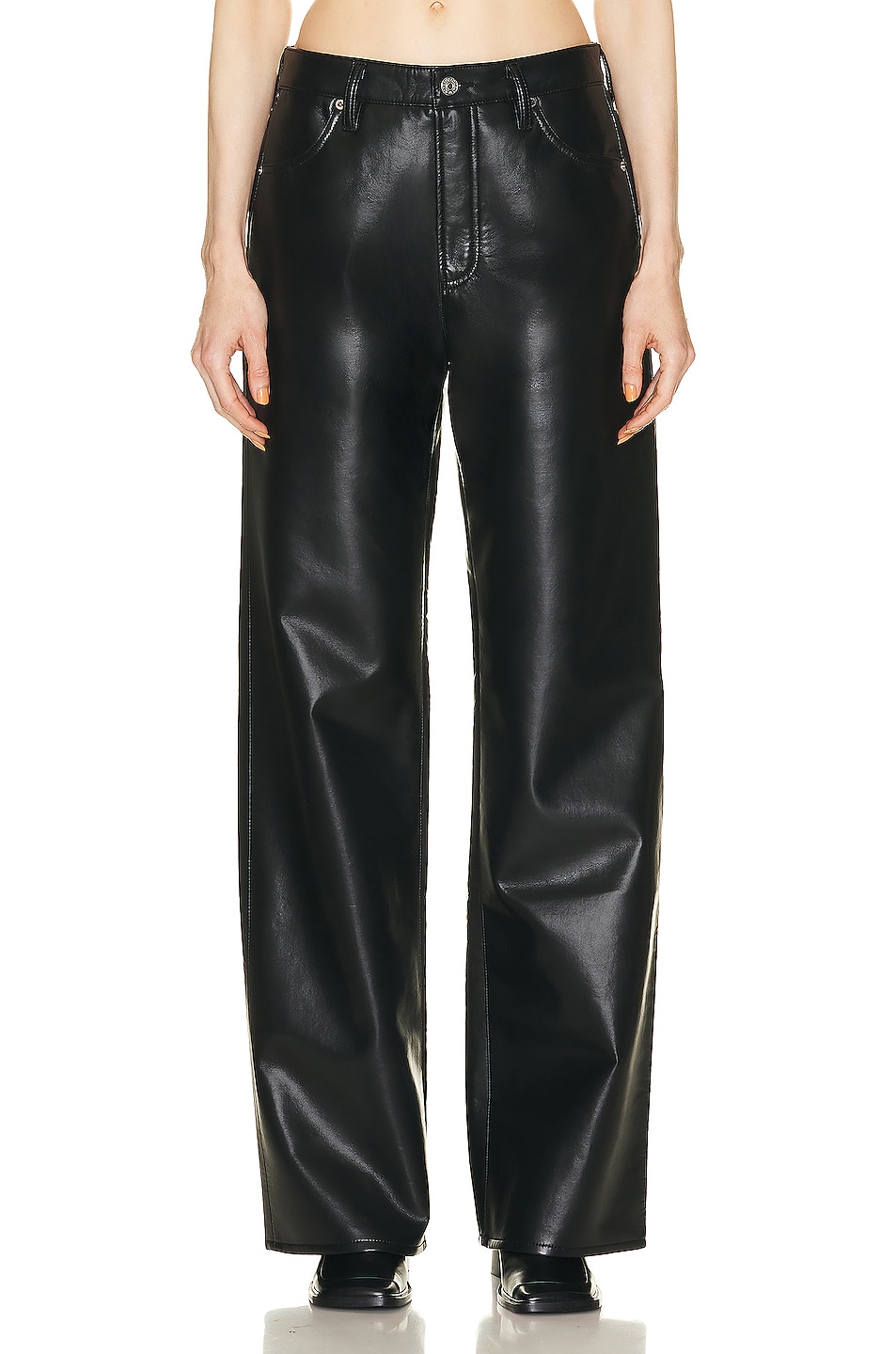 Image 1 of Citizens of Humanity Leather Annina Trouser in Black