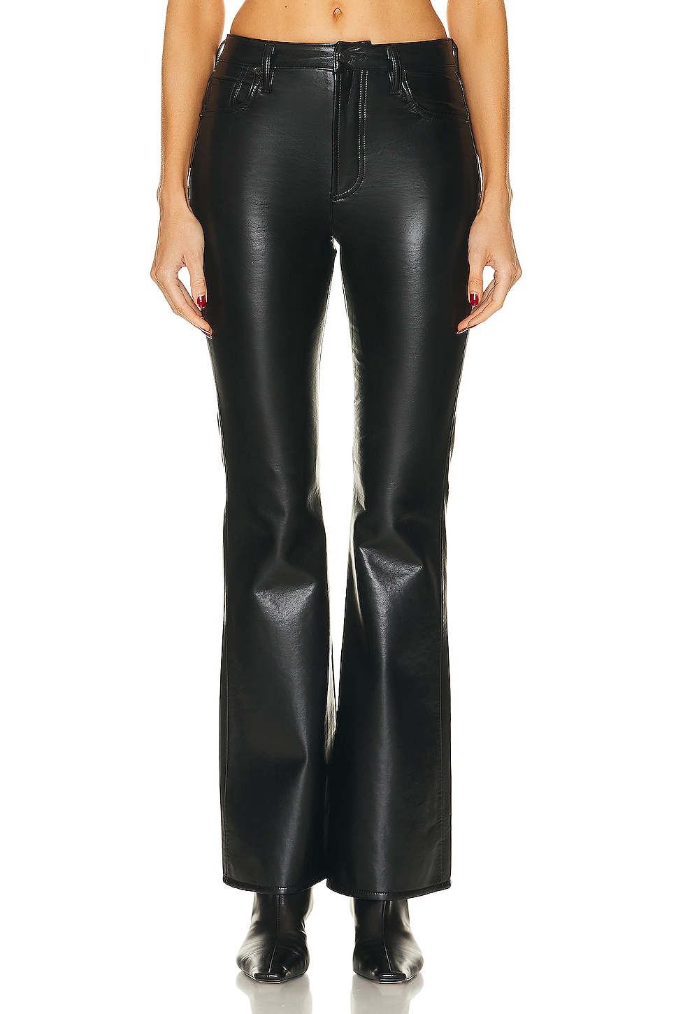 Image 1 of Citizens of Humanity Recycled Leather Lilah Pant in Black