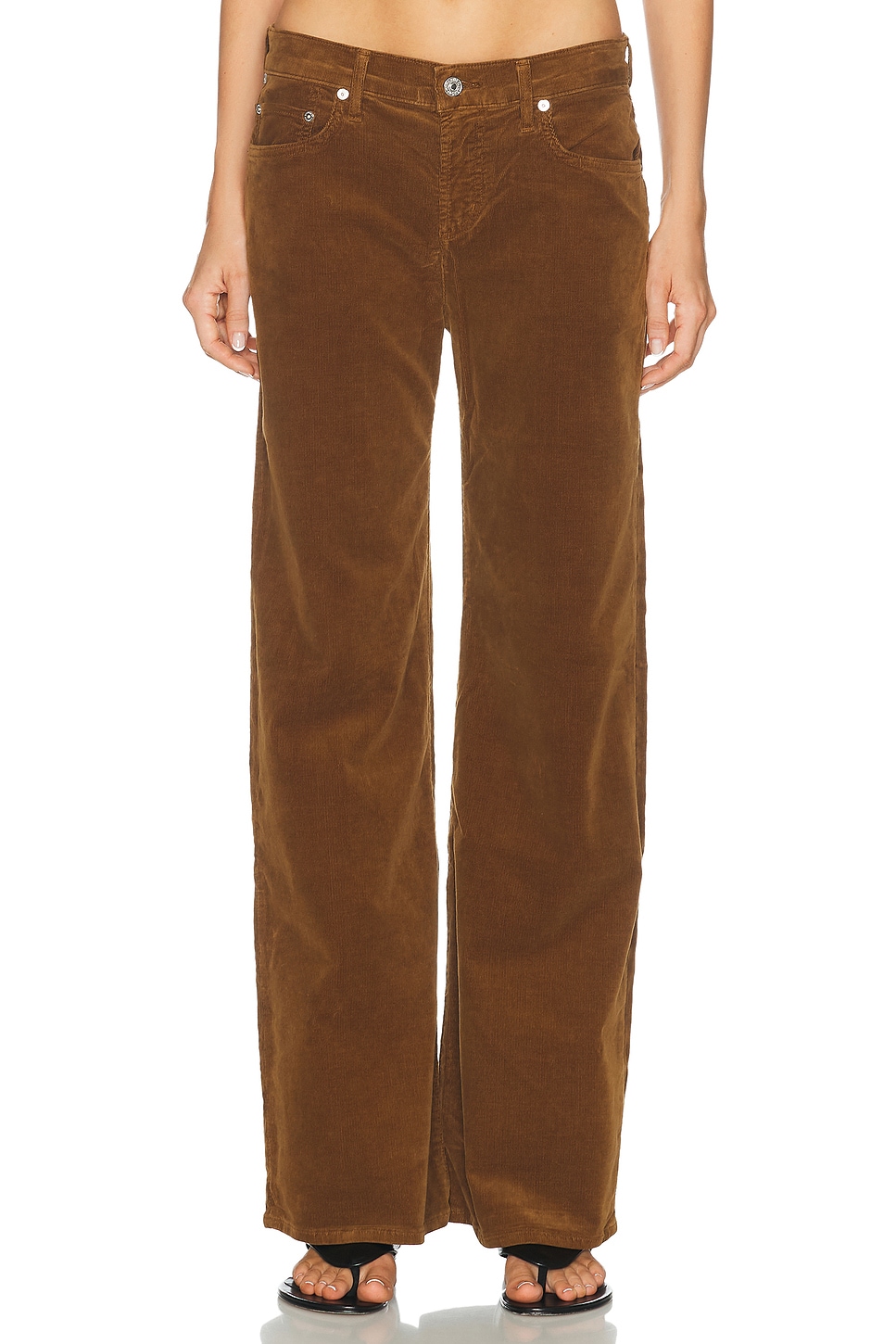 Citizens of Humanity Nora Corduroy Trouser Leg in Brown