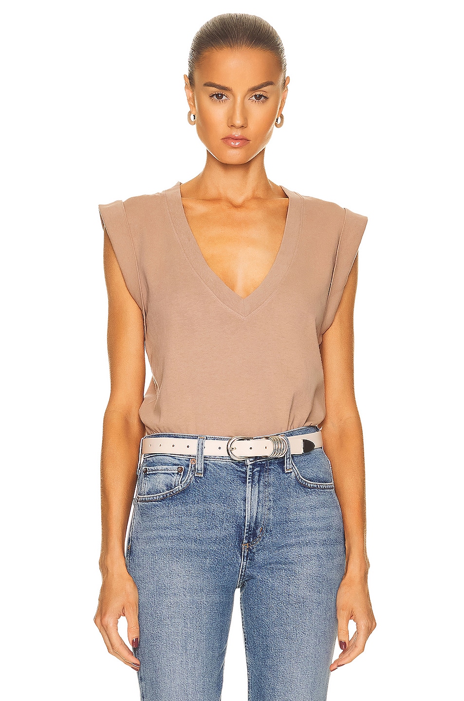 Image 1 of Citizens of Humanity Eugenie Sleeveless Tee in Chaga