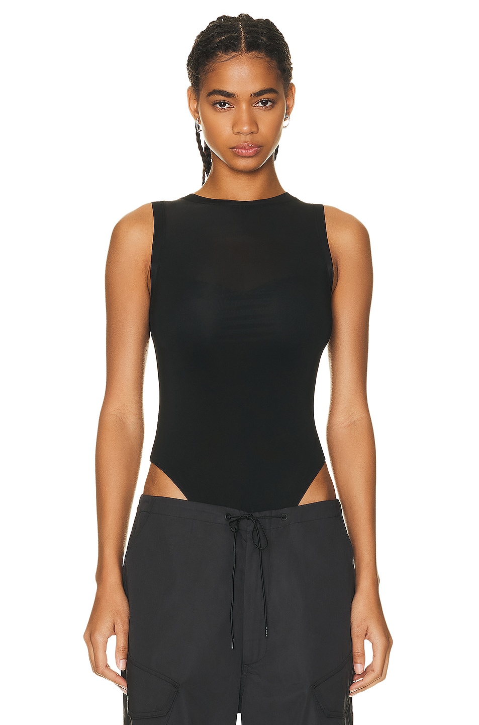 Image 1 of Citizens of Humanity Kenzie Mesh Bodysuit in Black