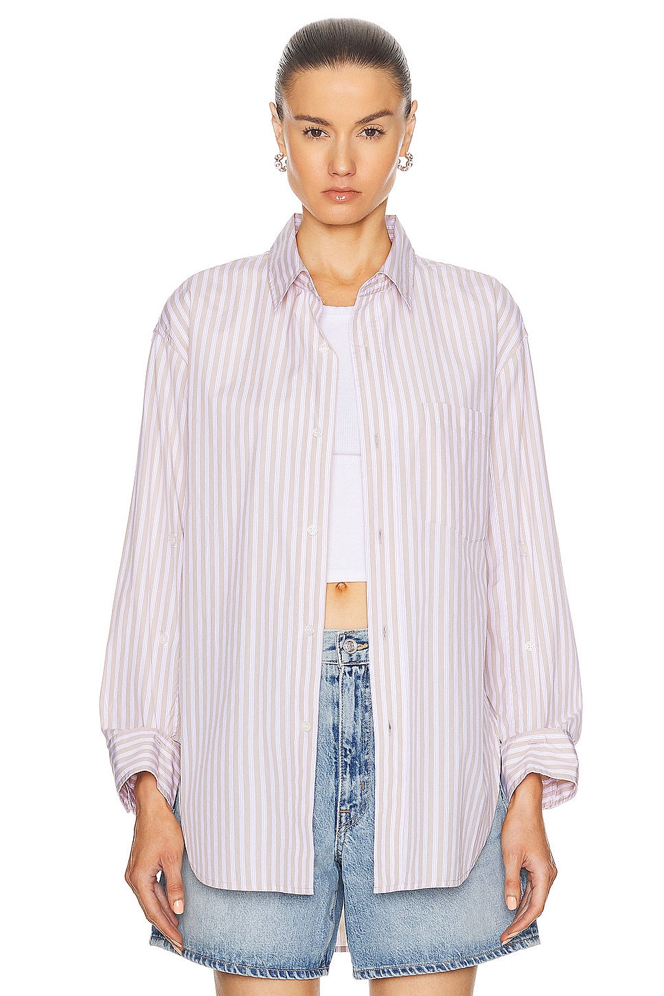 Image 1 of Citizens of Humanity Kayla Shirt in Mesa Stripe