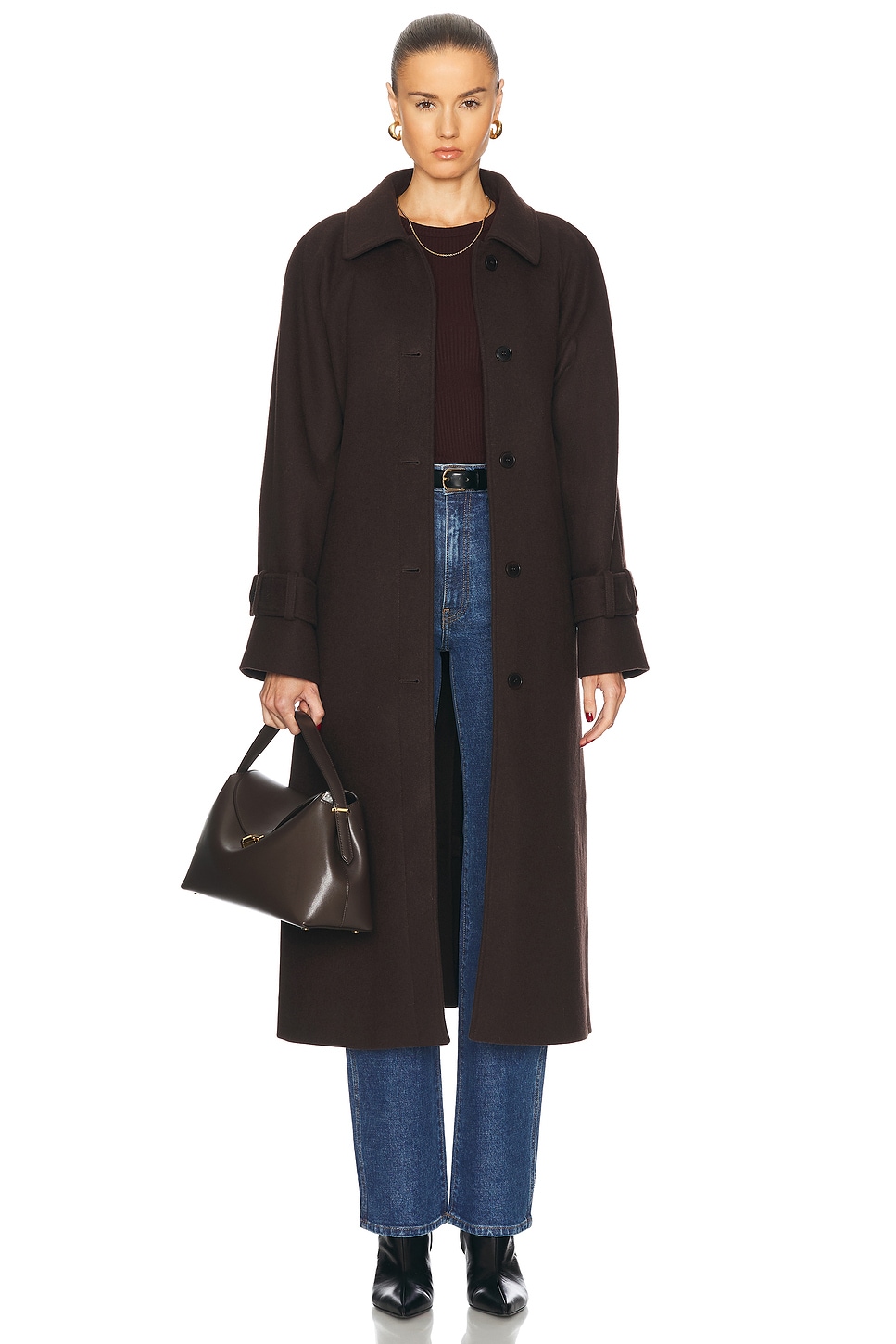 Image 4 of Citizens of Humanity Bina Crewneck in Burgundy