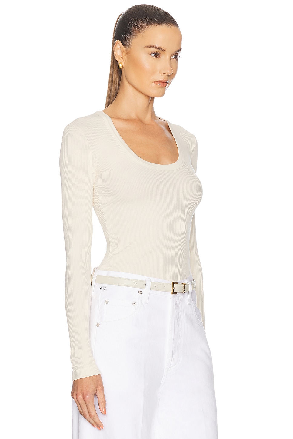 Citizen Of Humanity Mara U-neck Top In Dune