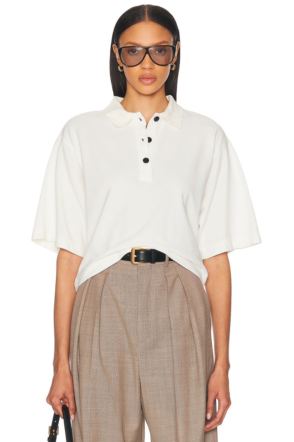 Image 1 of Citizens of Humanity Lowen Polo Shirt in Pashmina