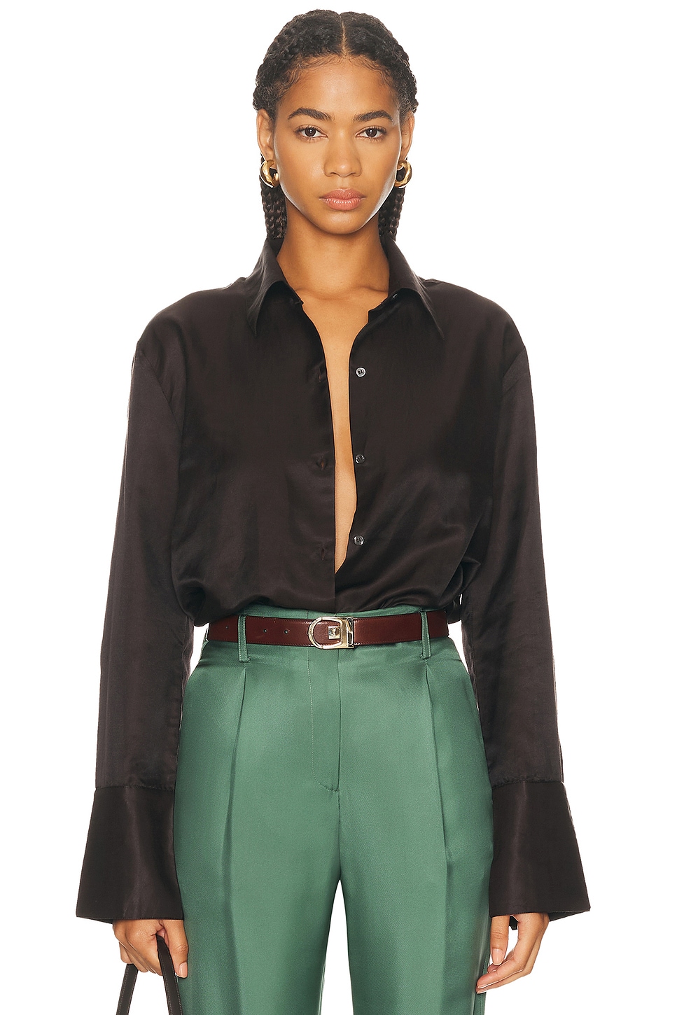 Image 1 of Citizens of Humanity Camilia Shirt in Chocolate
