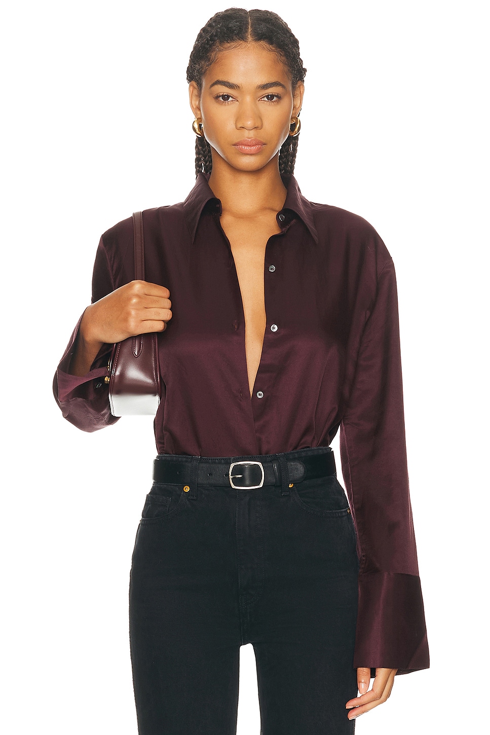 Image 1 of Citizens of Humanity Camilia Shirt in Burgundy