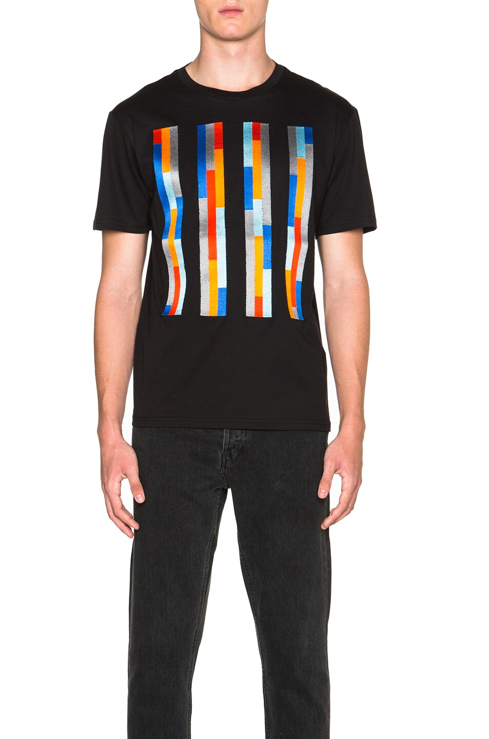 Image 1 of Christopher Kane Embroidered Bolster Tee in Red Multi