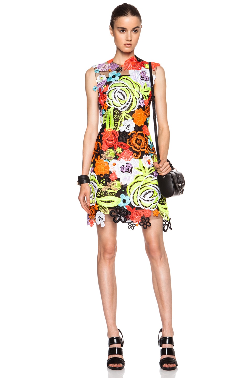 Christopher Kane All Over Motif Poly Dress in Multi | FWRD