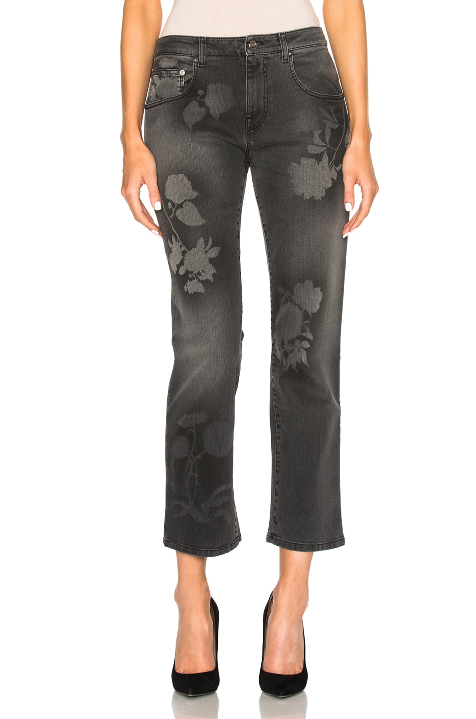 Image 1 of Christopher Kane Spray Paint Jeans in Light Grey