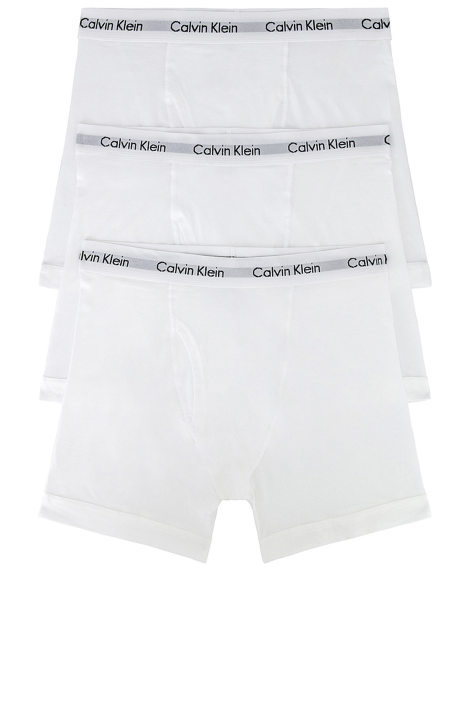 Image 1 of Calvin Klein Underwear Calvin Klein Boxer Brief 3 Piece Set in White