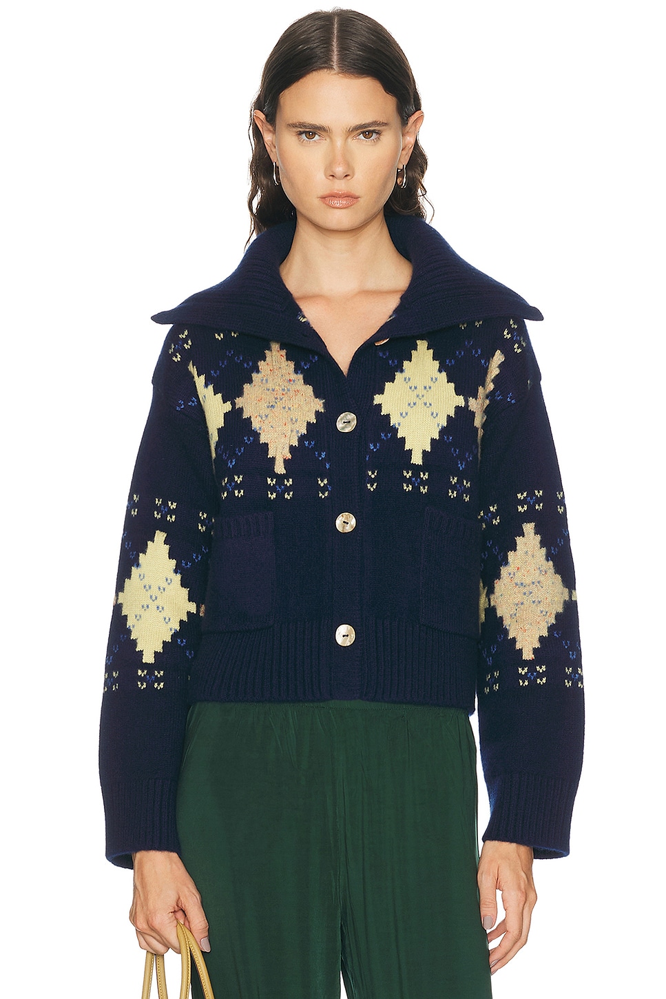 Calle Del Mar Donegal Argyle Cardigan