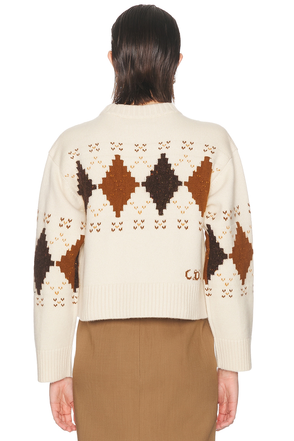 Calle Del Mar Donegal Argyle Crewneck Sweater