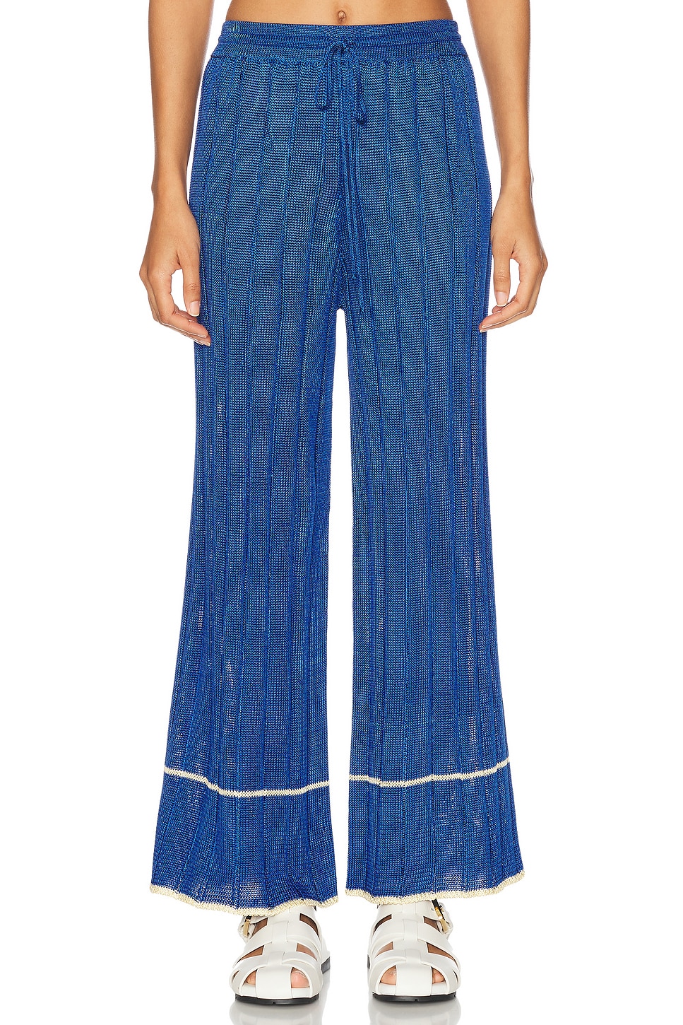 Wide Rib Pajama Pant in Royal