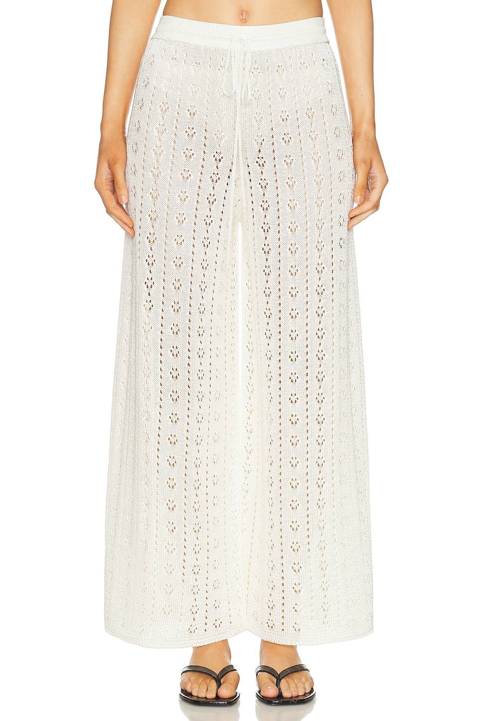 Image 1 of Calle Del Mar Eyelet Pant in Natural