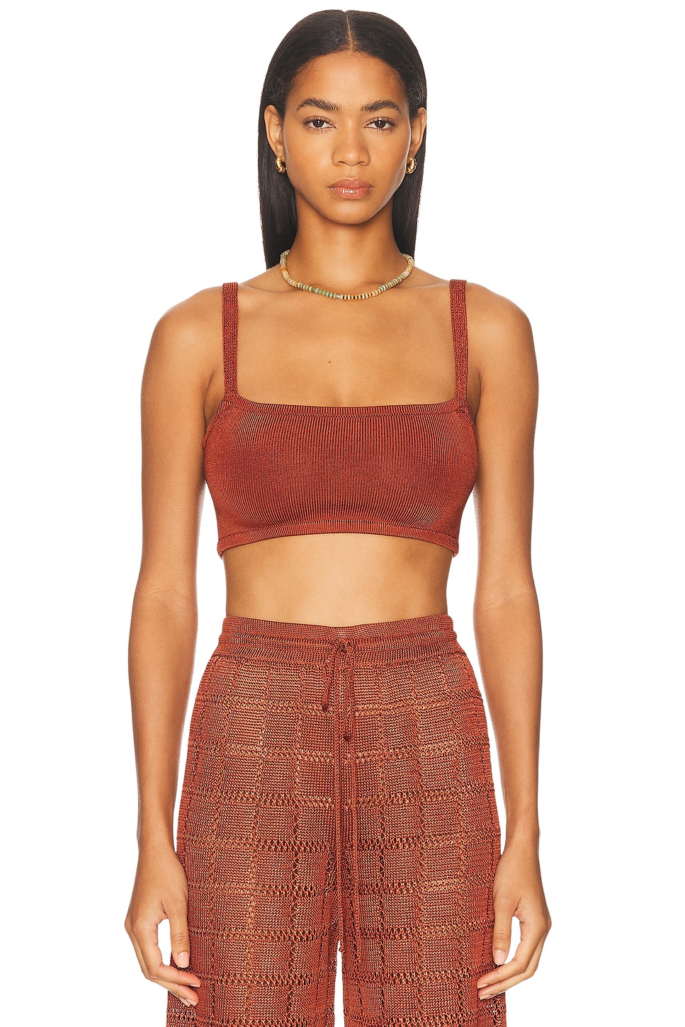 Image 1 of Calle Del Mar Knit Bandeau in Clay