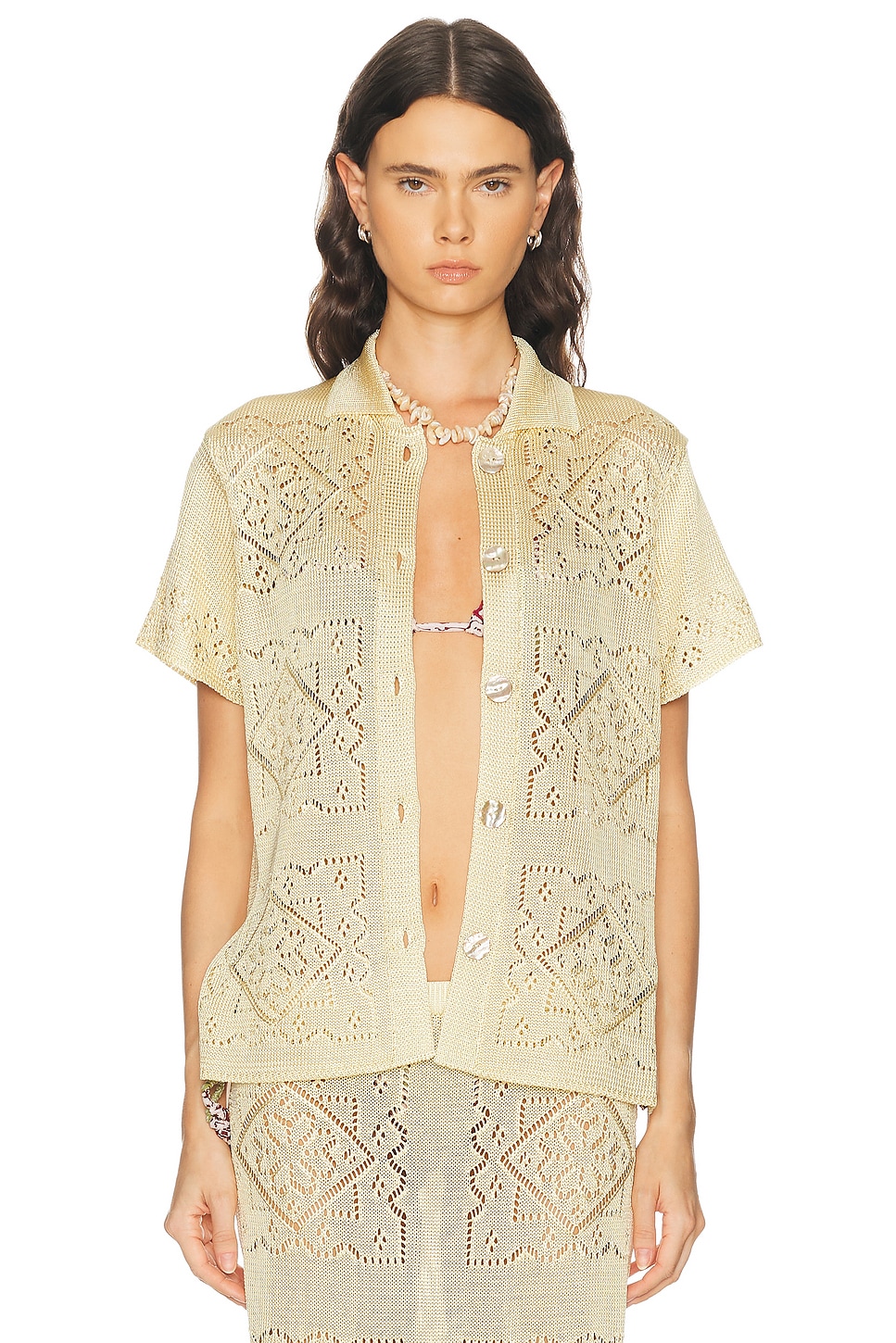 Calle Del Mar Handkerchief Short Sleeve Shirt | Thumbnail 2
