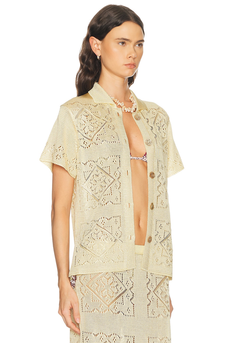 Calle Del Mar Handkerchief Short Sleeve Shirt | Thumbnail 3