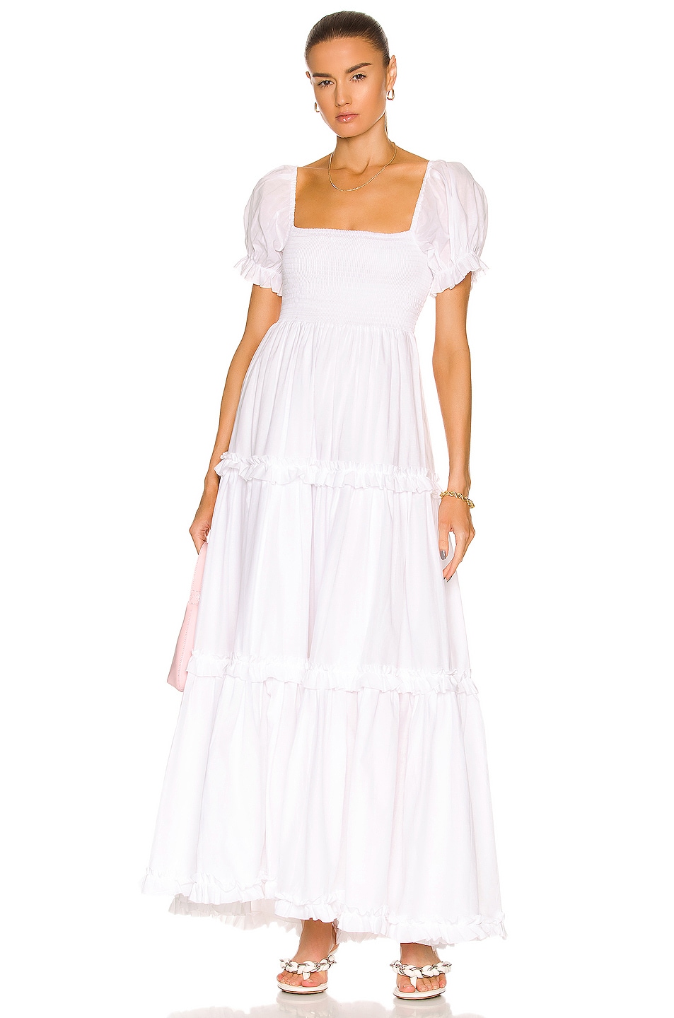 Image 1 of CAROLINE CONSTAS Zuri Dress in White