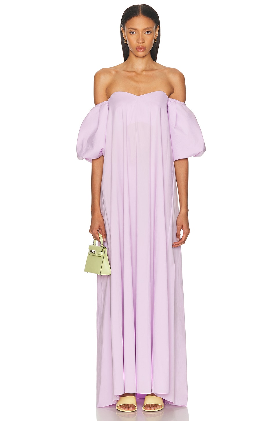 Caroline Constas Palmer Off-shoulder Gown