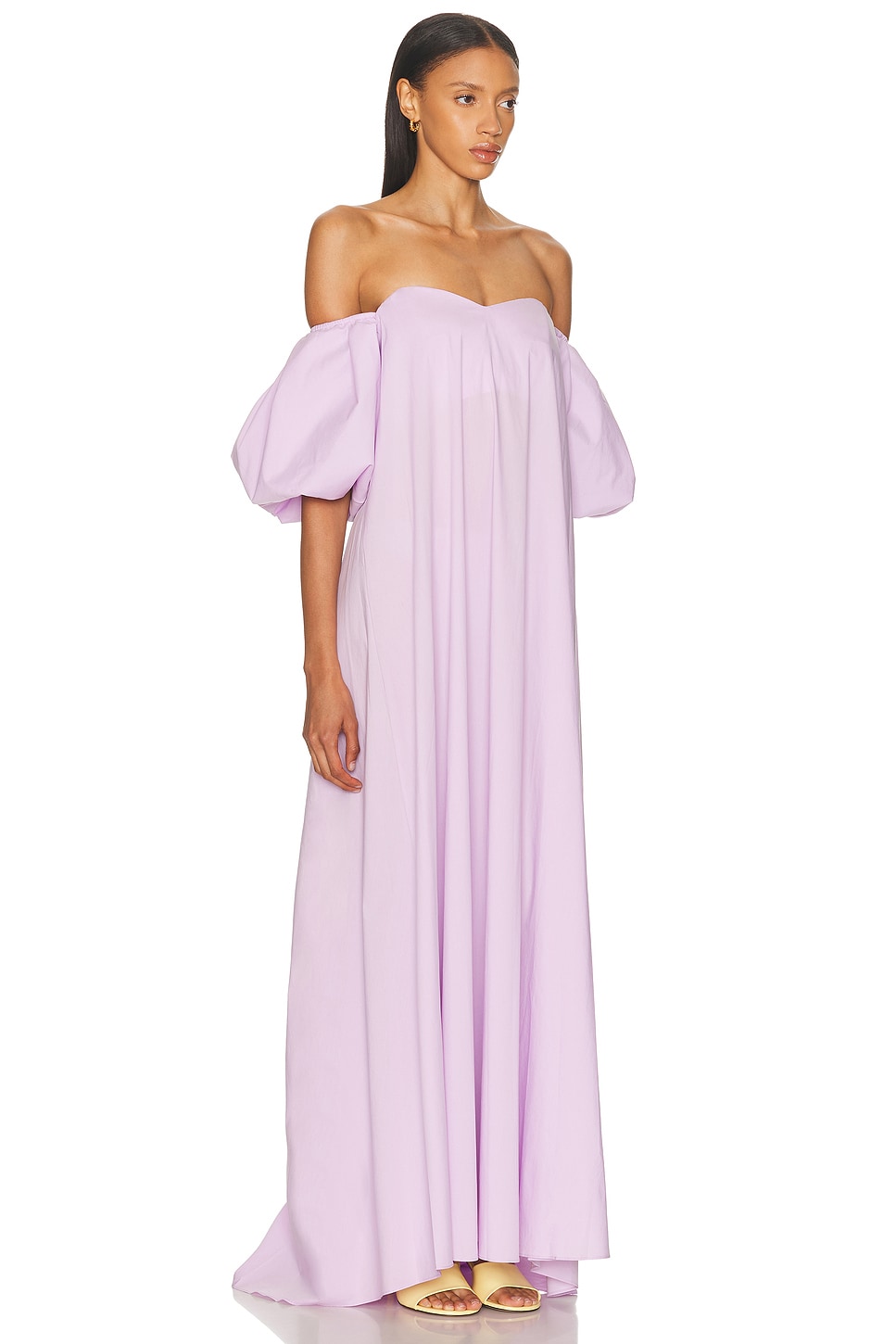Caroline Constas Palmer Off-shoulder Gown