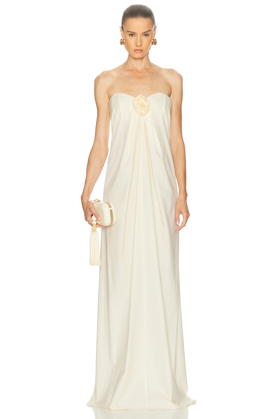 Image 1 of CAROLINE CONSTAS Kyra Dress in Shortbread